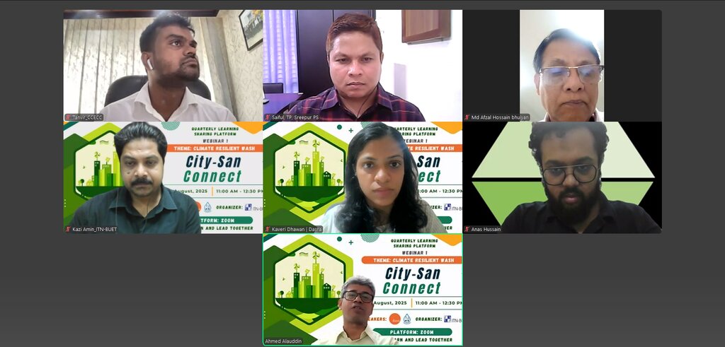 City-San connect kicks-off with first webinar on Climate-Resilient WASH