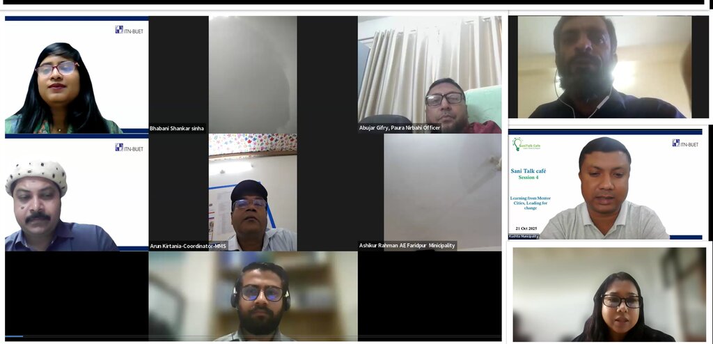 Sani Talk Café session 4 highlights leadership and learning from Bangladesh’s CWIS mentor cities