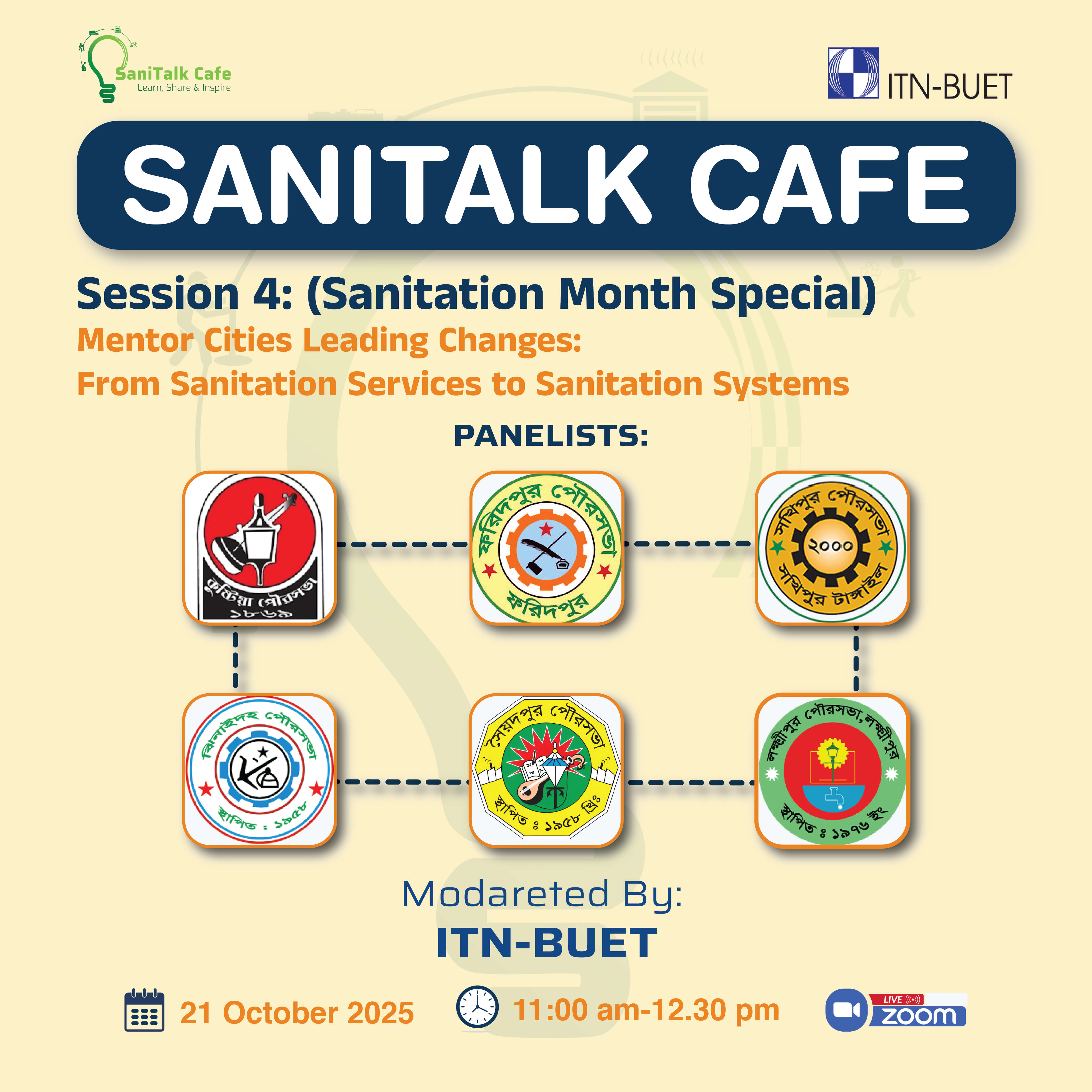 SaniTalk Café Session 04: Mentor Cities Leading Changes: from Sanitation Services to Sanitation System