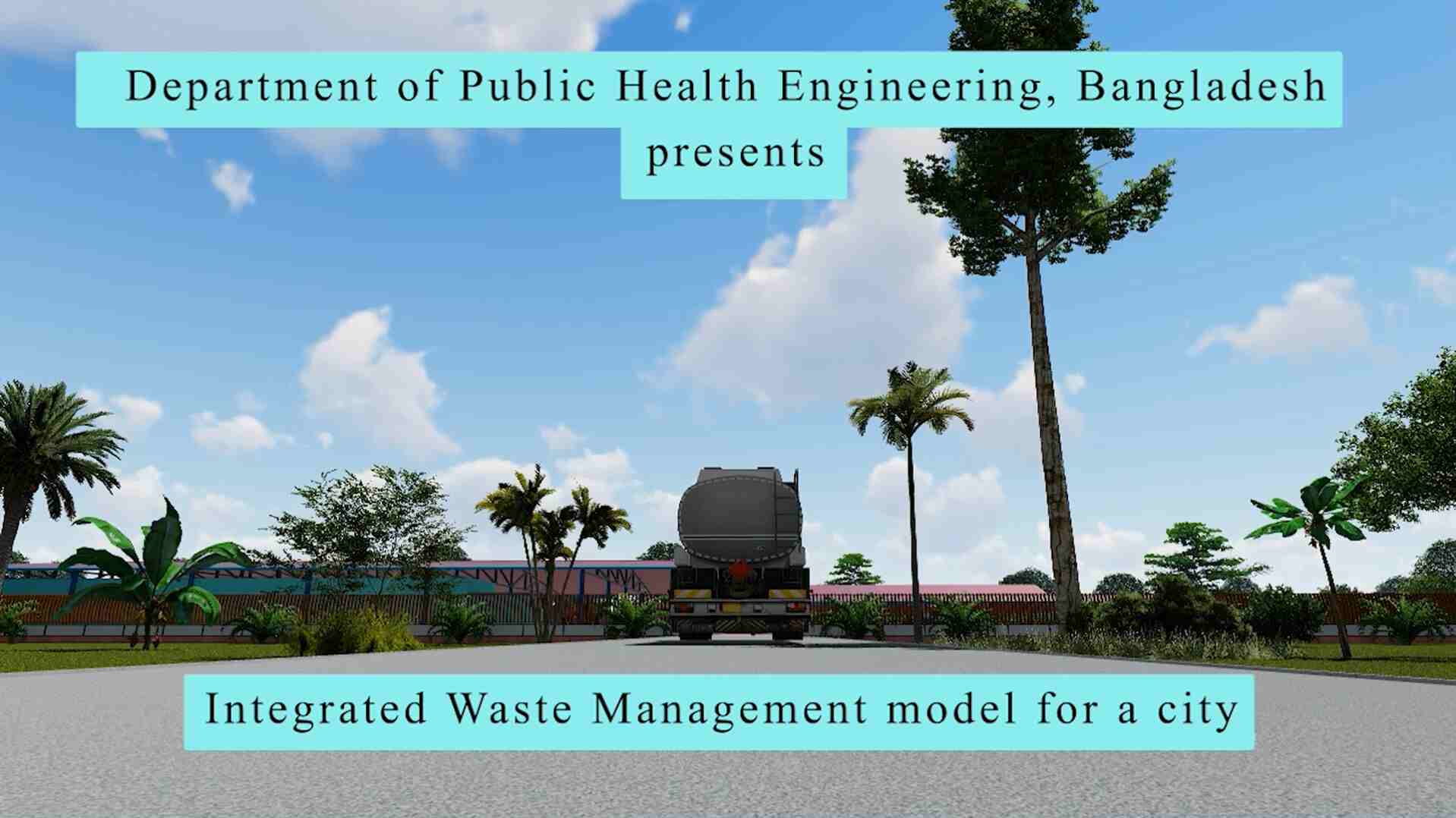 Integrated Waste Management (Faecal Sludge and Solid Waste) model for a municipality