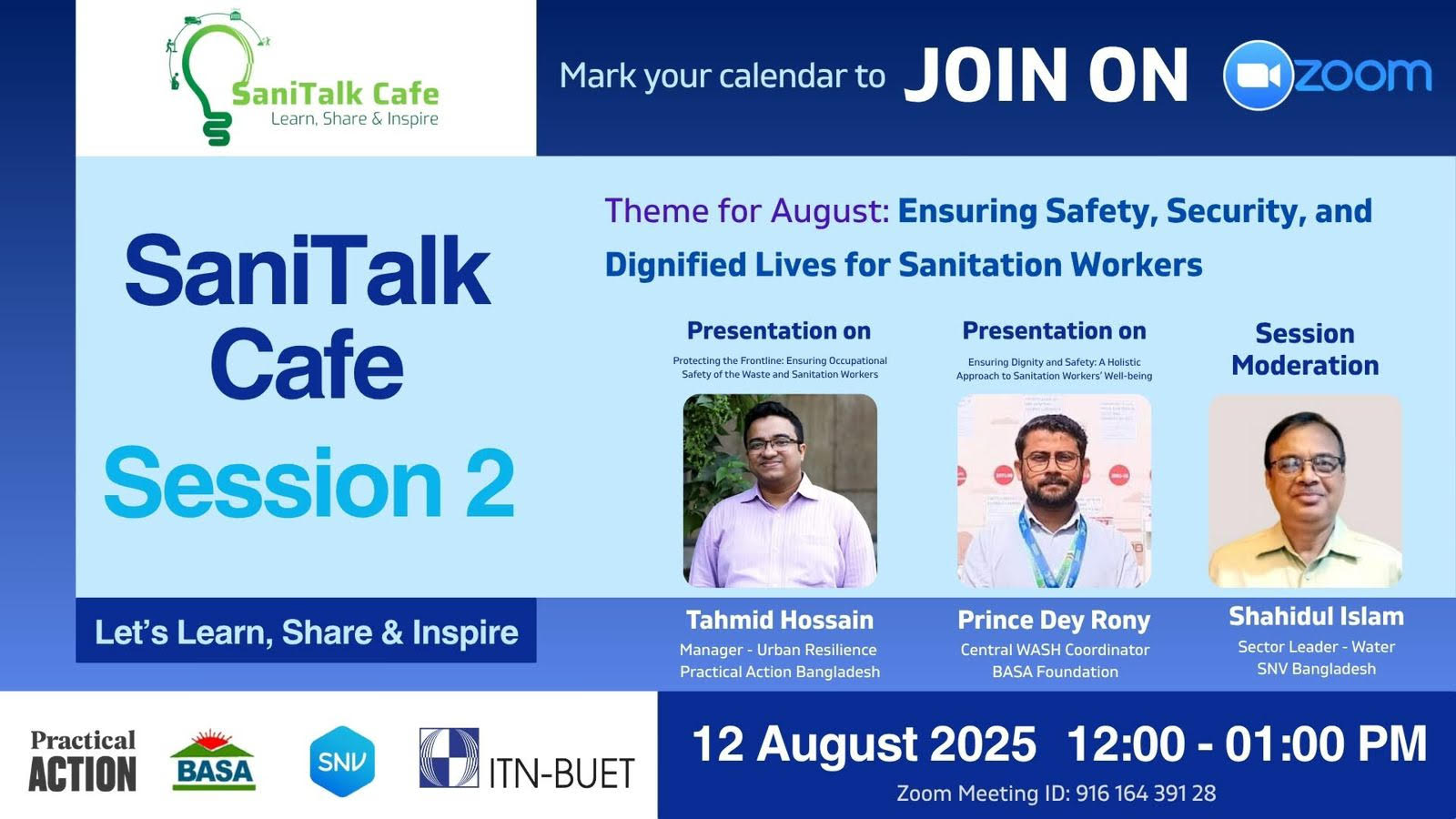 SaniTalk Café Session 02: Ensuring Safety, Security, and Dignified Lives for Sanitation Workers