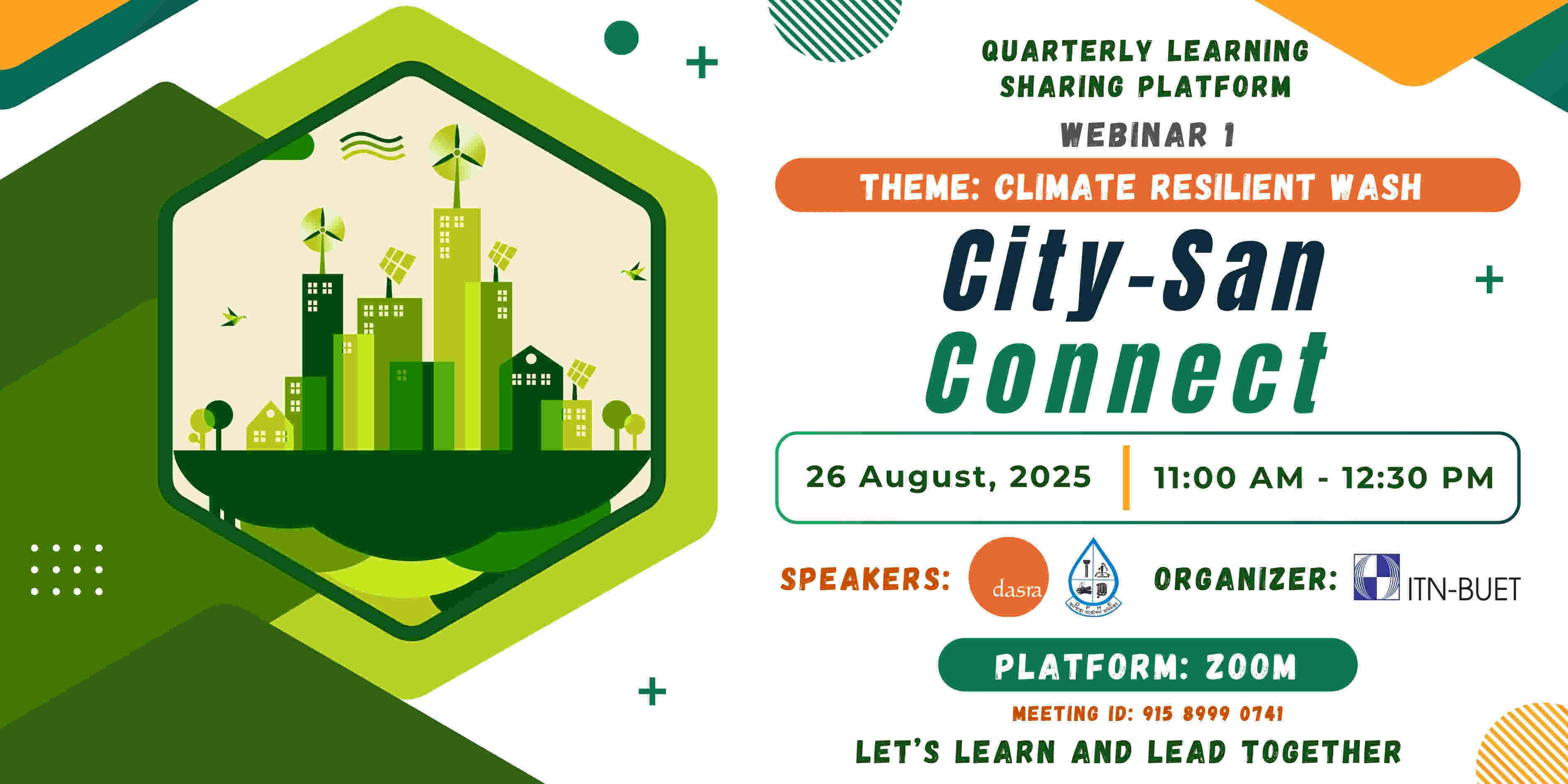 🚰 City-San Connect | Quarterly Learning Webinar Series 🌍