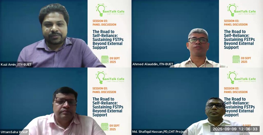 SaniTalk Café Session–3 explores pathways to self-reliant FSTP in Bangladesh