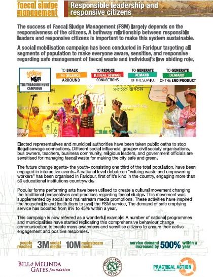 Fecal Sludge Management: Responsible Leadership and responsive citizens