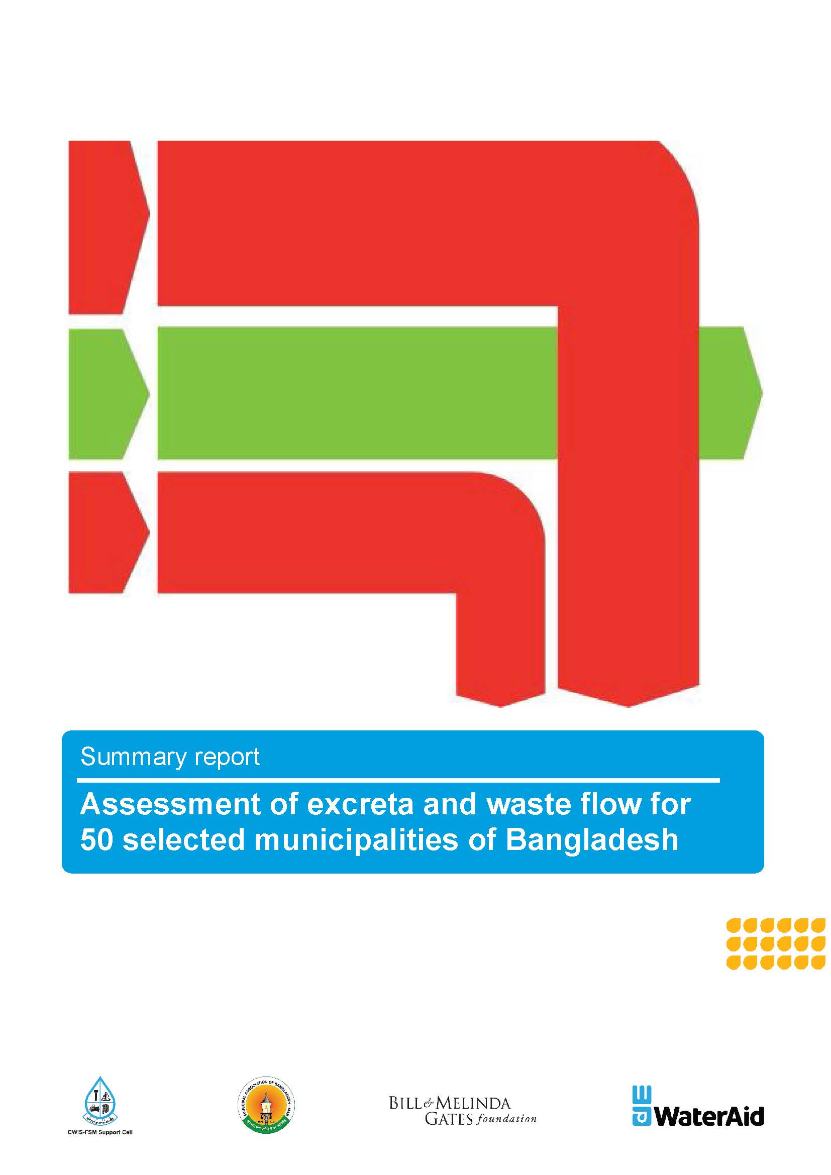 Assessment of excreta and waste flow for 50 selected municipalities of Bangladesh