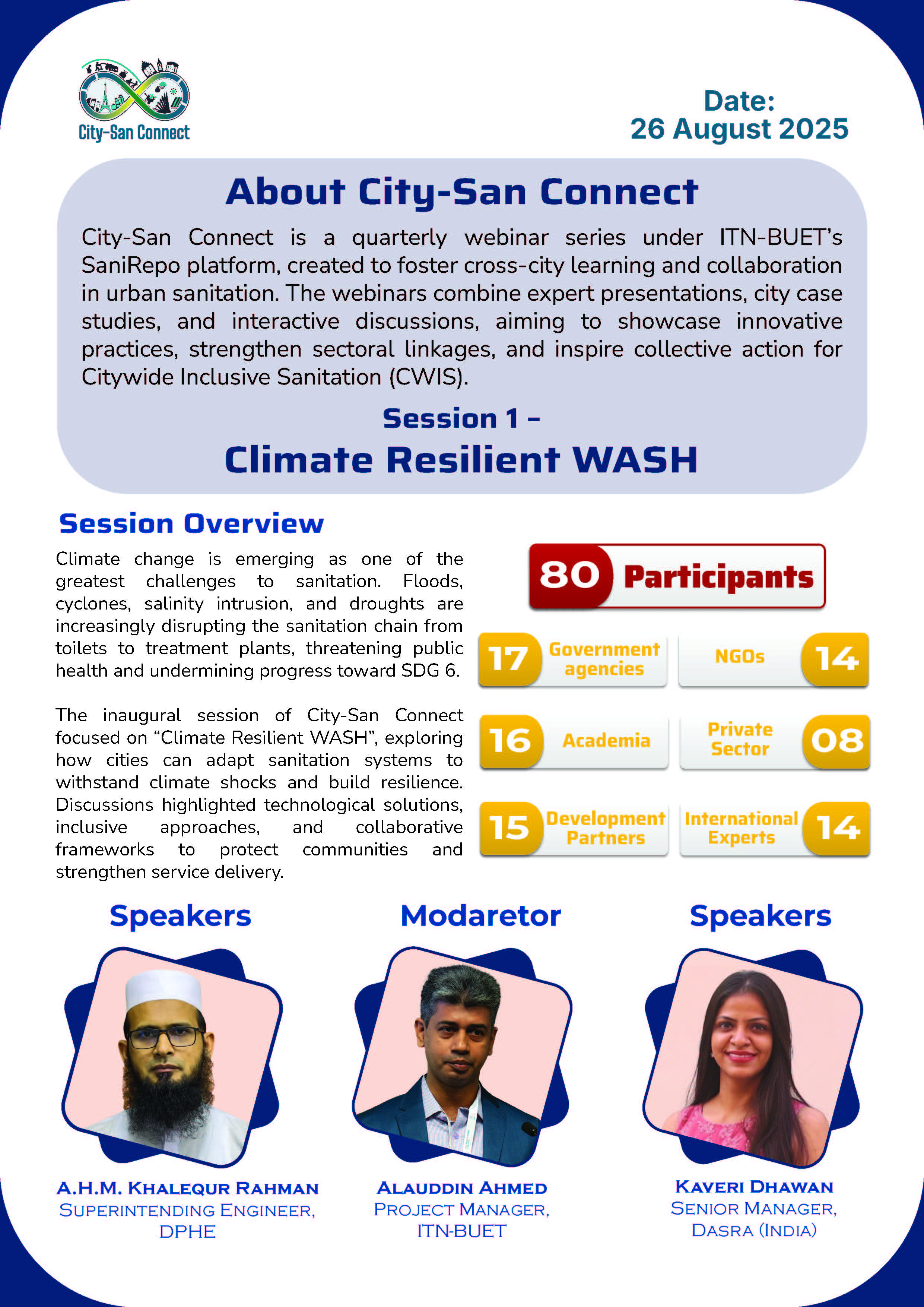 City-San Connect: Climate Resilient WASH
