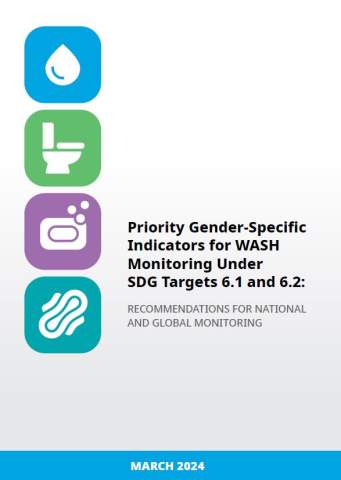 Priority gender-specific indicators for WASH monitoring under SDG targets 6.1 and 6.2