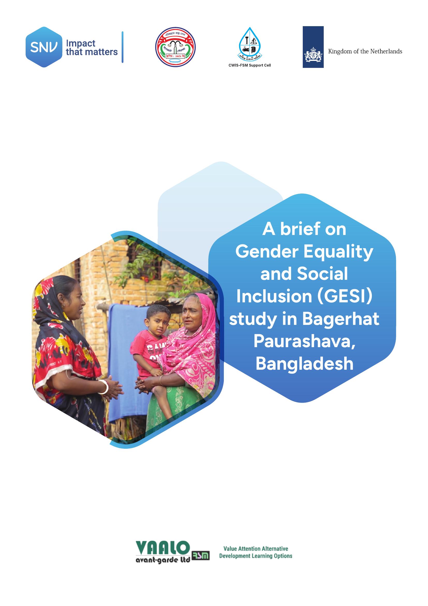 A brief on Gender, Equity and Social Inclusion (GESI) study in Bagerhat Paurashava, Bangladesh