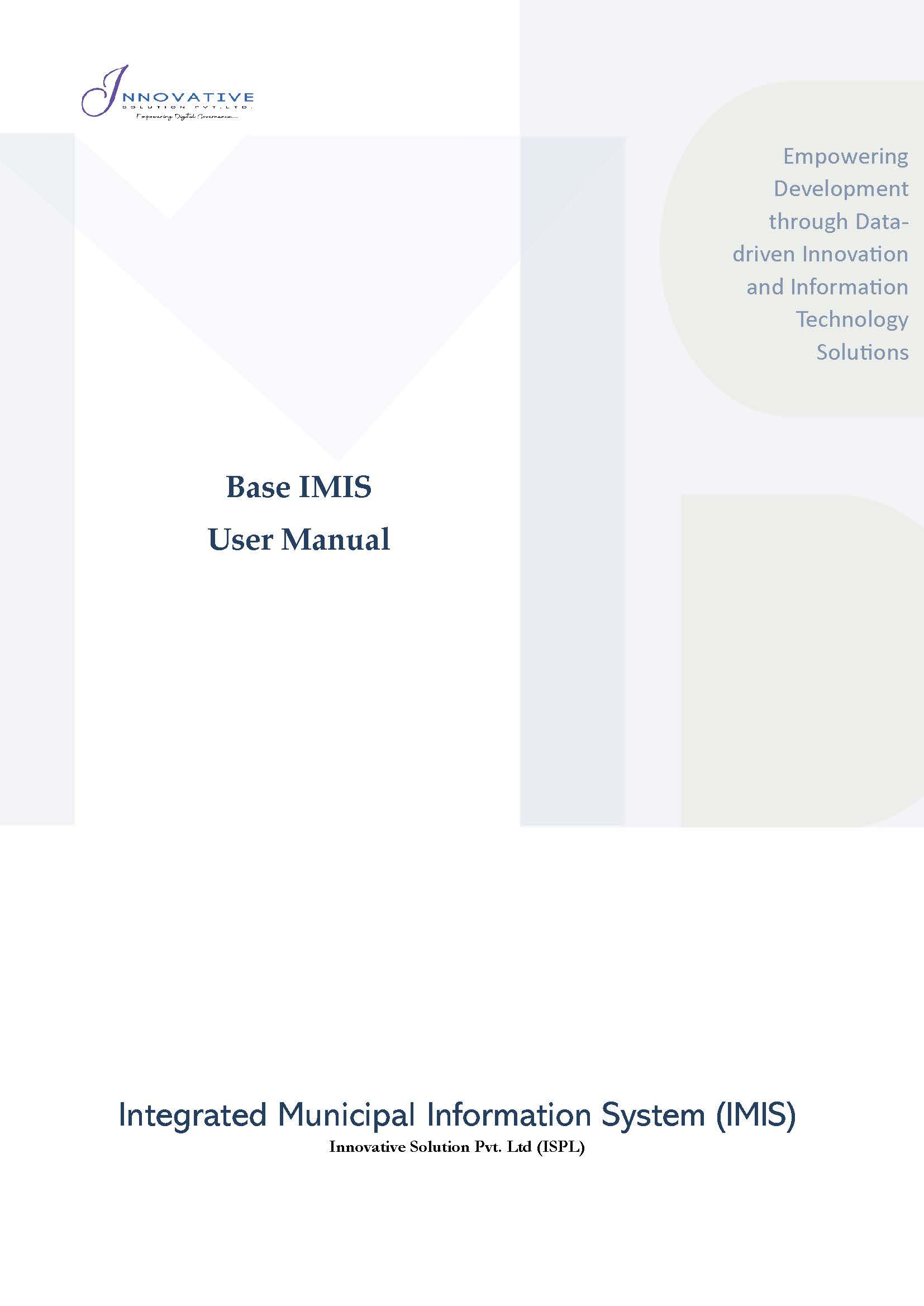 Base IMIS User Manual