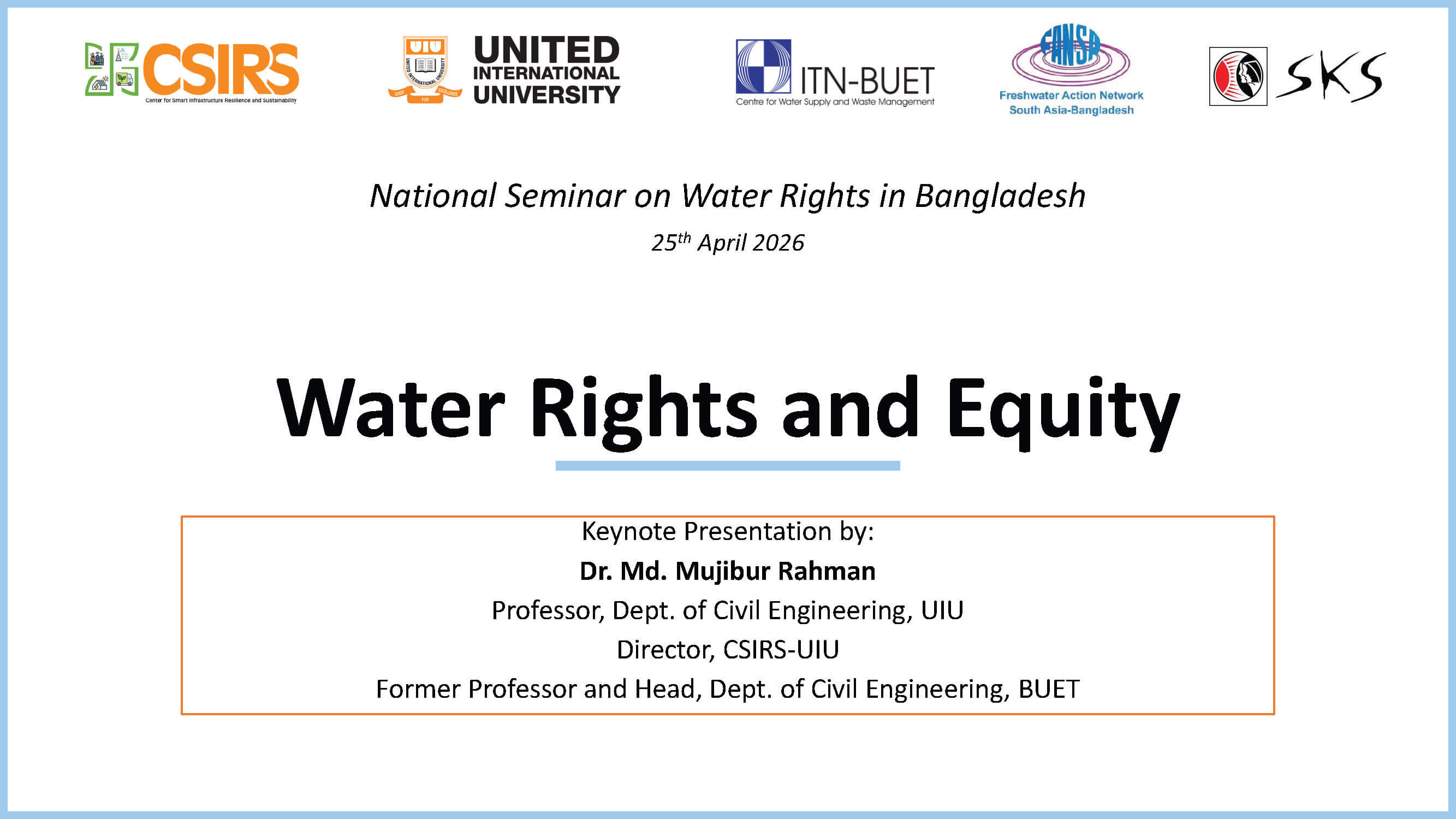Water Rights and Equity